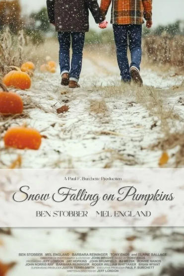 Snow Falling on Pumpkins